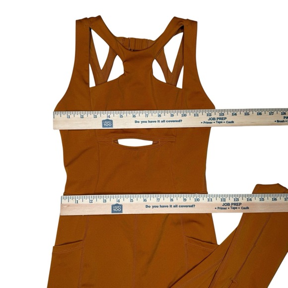 FP Movement Breakaway XS Halogen Jumpsuit Burnt Orange Athleisure Yoga Workout - Picture 12 of 13